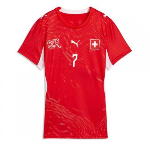 Schweiz Breel Embolo #7 Replika Hemmatröja Damer VM 2026 Kortärmad